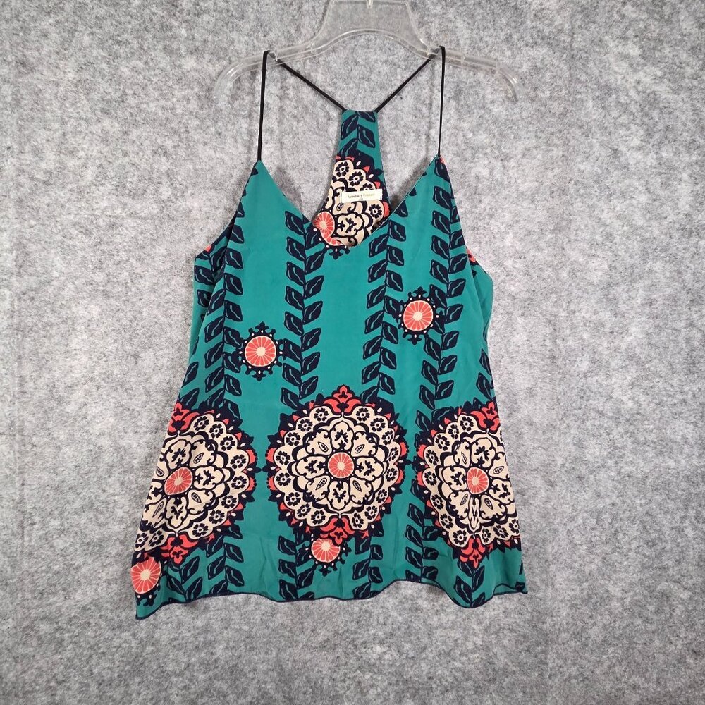 Newbury Kustom Multicolor Racerback Tank Top Small Boho Size Large